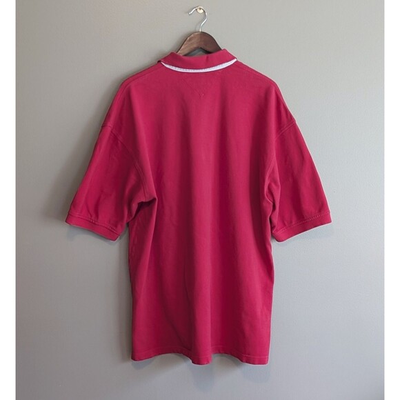 Tommy Hilfiger Size XXL Vintage Polo Shirt Mens Red 90s Crest 2XL Short Sleeve - Picture 4 of 4